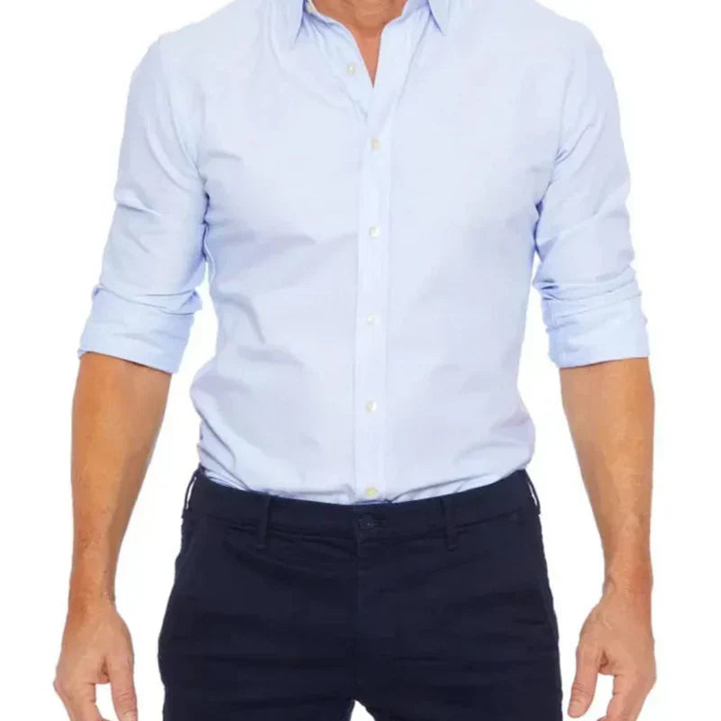 Slim Fit Hemd mit Speziellem Reißverschluss
