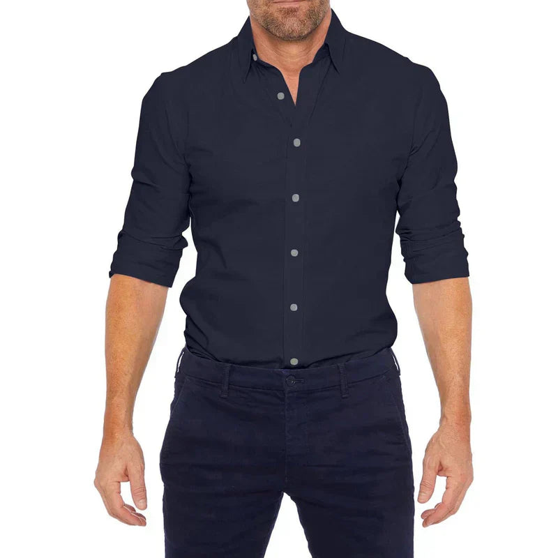 Slim Fit Hemd mit Speziellem Reißverschluss